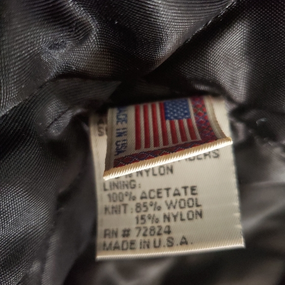 Vintage Coverse All Star Wool Bomber Jacket XL - Picture 6 of 11